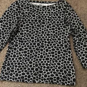 Madison Organics Bubble 3/4 Sleeve Shirt Black S